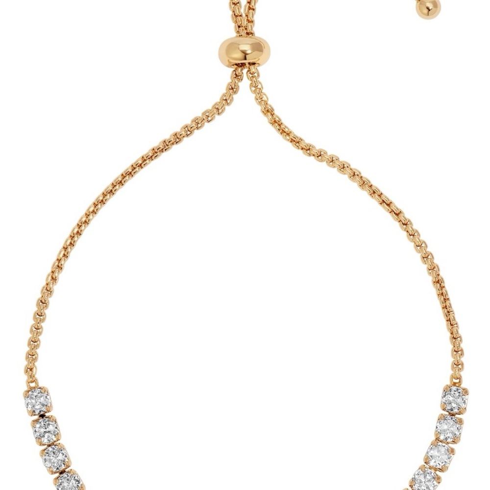 Ettika Gold Crystal Adjustable Bracelet - Picture 2 of 3